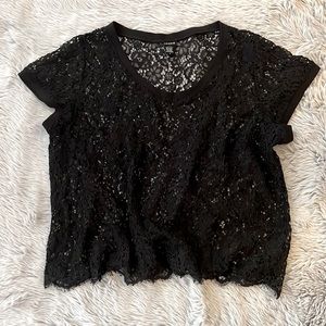 Torrid- Black Lace Top Size 3 (18-20)